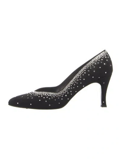 Pre-owned Stuart Weitzman Velvet Pumps In Blue