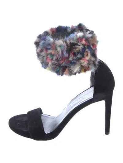Pre-owned Stuart Weitzman Velvet Pumps In Blue