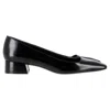 Stuart Weitzman Vera Square-toe Pumps In Black Calf Leather In Black