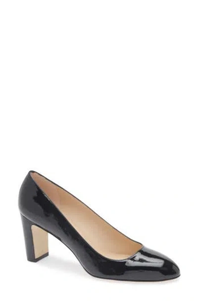 Stuart Weitzman Vida 75 Pump In Black Patent