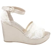 STUART WEITZMAN STUART WEITZMAN VIENNA LACE 75 WEDGE SANDALS