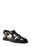 Stuart Weitzman Villa Fisherman Sandal In Black