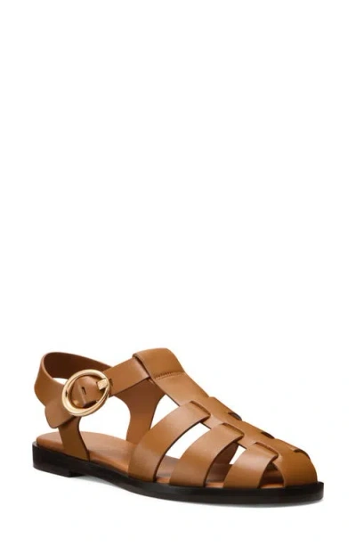 Stuart Weitzman Villa Fisherman Sandal In Brown