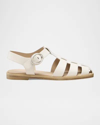 Stuart Weitzman Villa Leather Fisherman Sandals