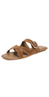 Stuart Weitzman Villa Suede Slide Sandals