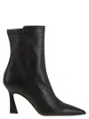 Stuart Weitzman Vinnie - Leather Ankle Boot In Black