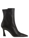 Stuart Weitzman Vinnie - Leather Ankle Boot In Black