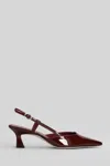 Stuart Weitzman Vinnie 50 Pumps In Bordeaux Patent Leather In Burgundy