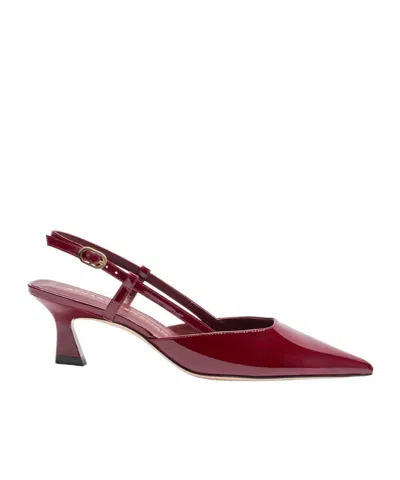 Stuart Weitzman Vinnie 50 Slack-heeled Sandals In Red