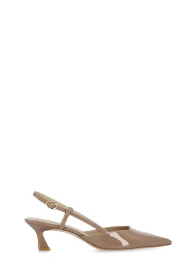 Stuart Weitzman Vinnie 50 Slingback In Brown