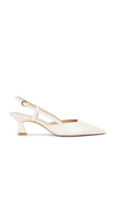 Stuart Weitzman Vinnie 50 Slingback In Cream