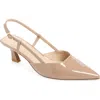 Stuart Weitzman Vinnie T Mid Heel Patent Slingback Pumps In Multi