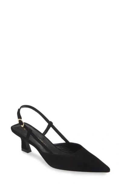 Stuart Weitzman Vinnie 50 Slingback Pump In Black