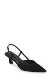 Stuart Weitzman Vinnie 50 Slingback Pump In Black