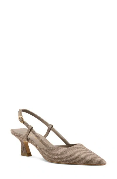 Stuart Weitzman Vinnie 50 Slingback Pump In Brown
