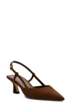 Stuart Weitzman Vinnie 50 Slingback Pump In Brown