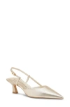 Stuart Weitzman Vinnie 50 Slingback Pump In Light Gold