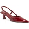 Stuart Weitzman Vinnie 50 Slingback In Rosewood