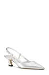 Stuart Weitzman Vinnie 50 Slingback Pump In Silver