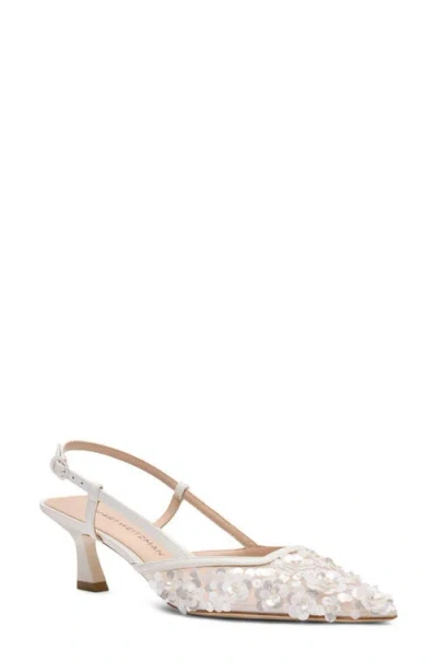 Stuart Weitzman Vinnie 50 Slingback Pump In White