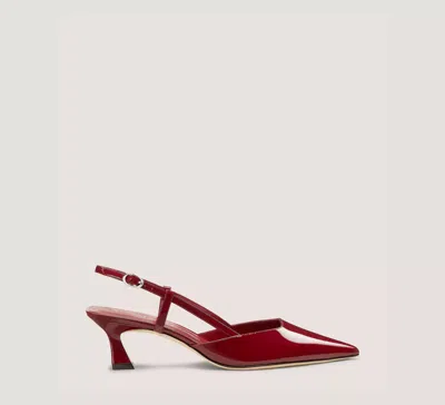 Stuart Weitzman Vinnie 50 Slingback In Rioja Red