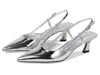 Stuart Weitzman Vinnie Metallic Kitten Slingback Pumps In Multi