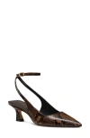 Stuart Weitzman Vinnie 50 Strap Pump In Brown