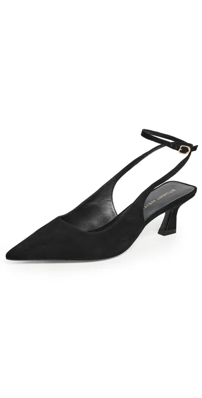 Stuart Weitzman Vinnie 50 Strap Pumps Black