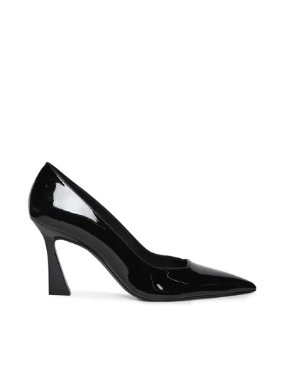 STUART WEITZMAN VINNIE 85 PATENT LEATHER PUMPS