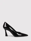 Stuart Weitzman 85mm Patent-finish Pumps In Black