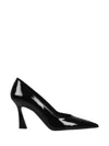 Stuart Weitzman 85mm Patent-finish Pumps In Black