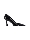 Stuart Weitzman Vinnie 85 Pumps In Black Patent Leather In Black