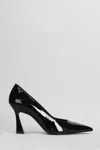 Stuart Weitzman Vinnie 85 Pumps In Black Patent Leather In Black
