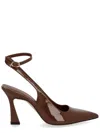 Stuart Weitzman Scarpa Vinnie 85 Strap Pump In Brown