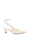 Stuart Weitzman Vinnie Back Strap Pump In Neutral