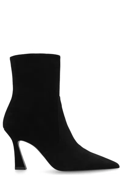 Stuart Weitzman Vinnie Heeled Ankle Boots In Black