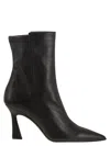 Stuart Weitzman Vinnie Leather Ankle Boot In Black
