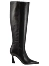 Stuart Weitzman Vinnie Leather Boots In Black