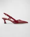 Stuart Weitzman Vinnie 50 Slingback In Rosewood
