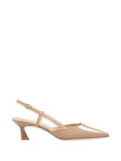 Stuart Weitzman Vinnie Pointed-toe Slingback Pumps In Brown