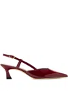Stuart Weitzman Vinnie Sling Back T. 050 In Burgundy