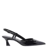 Stuart Weitzman Sandals Pointed Toe Buckle Detail