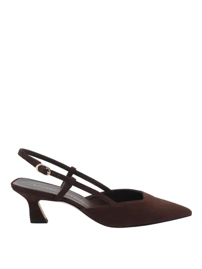 Stuart Weitzman Vinnie Slingback In Brown