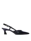 Stuart Weitzman Sandals Pointed Toe Buckle Detail In Negro