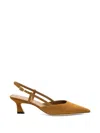 Stuart Weitzman Vinnie Slingback Pumps In Brown
