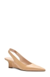 Stuart Weitzman Vinnie Slingback Wedge Pump In Adobe