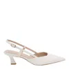Stuart Weitzman Vinnie 50 Slingback Pumps In White