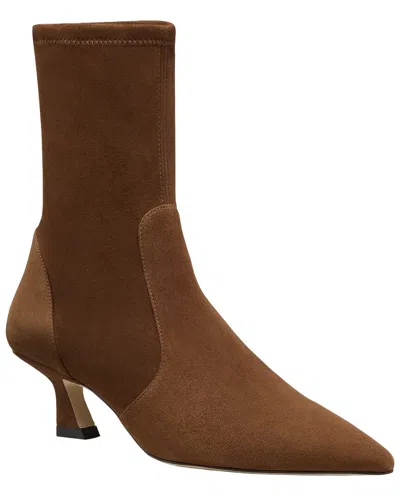 Stuart Weitzman Vinnie Suede Bootie 50 In Brown