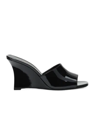 Stuart Weitzman Vinnie Wedge Mule 85 In Black