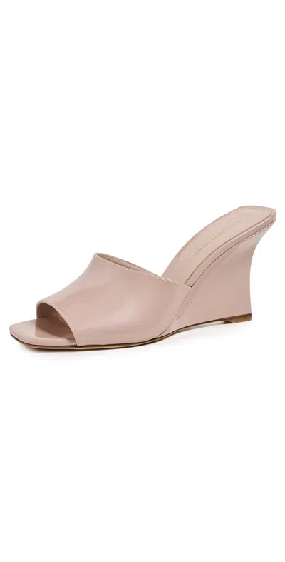 Stuart Weitzman Vinnie Wedge Mules Blushful In Neutral